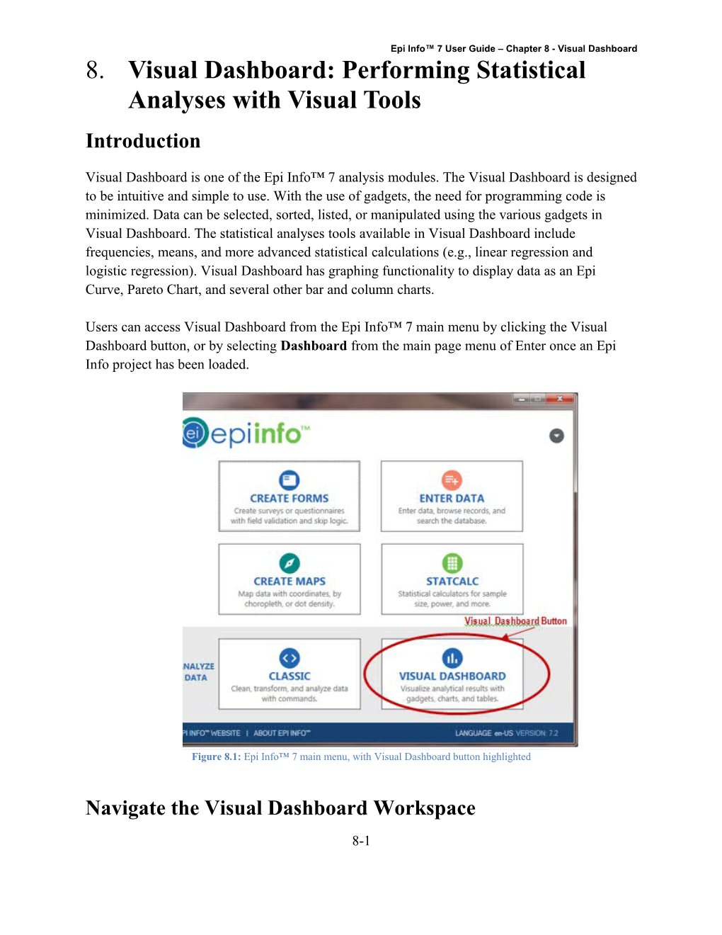 Epi Info? 7 User Guide – Chapter 8 - Visual Dashboard