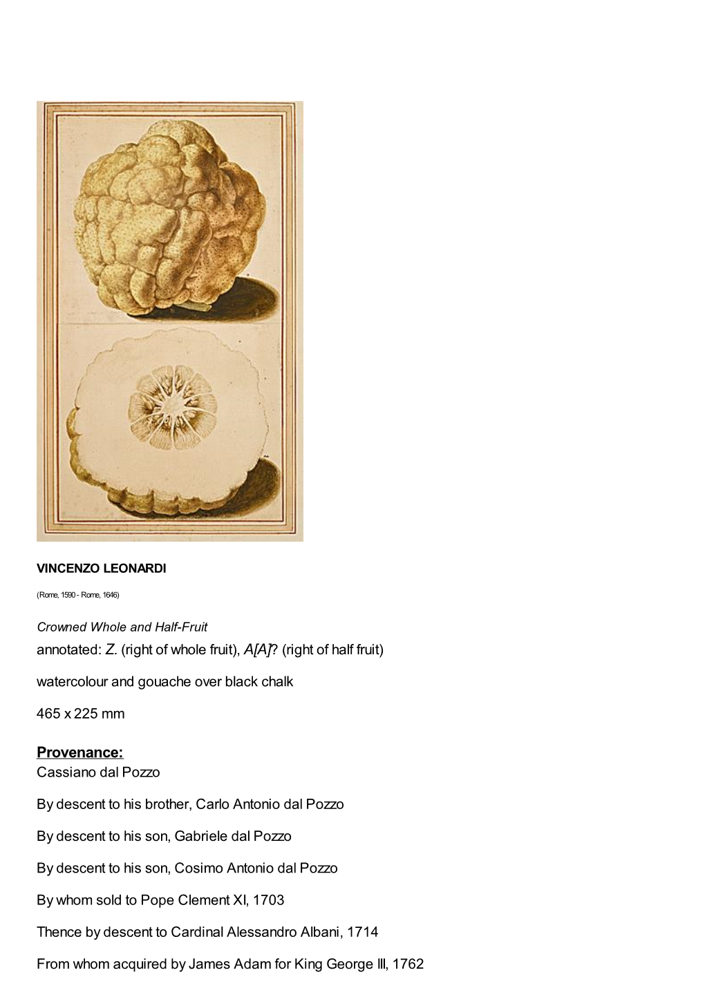 Crowned Whole and Half-Fruit Annotated: Z