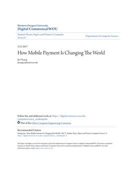 How Mobile Payment Is Changing the World
