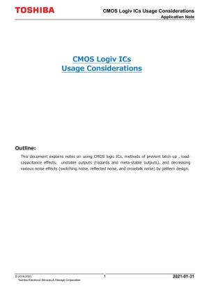 CMOS Logic Ics Usage Considerations