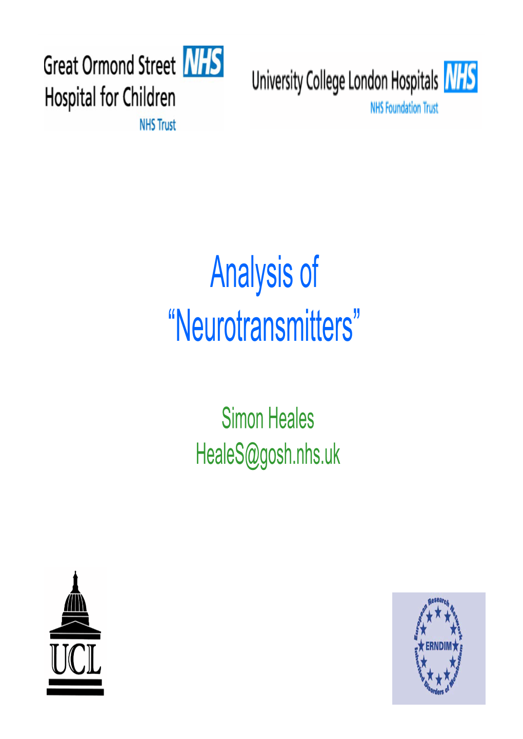 Analysis of “Neurotransmitters”