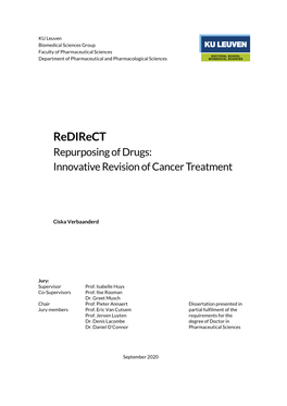 Redirect Repurposing of Drugs: Innovative Revision of Cancer Treatment