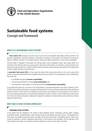 Sustainable Food Systems Concept and Framework