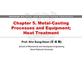 Manufacturing Processes Chapter 3 Structural & Manufacturing