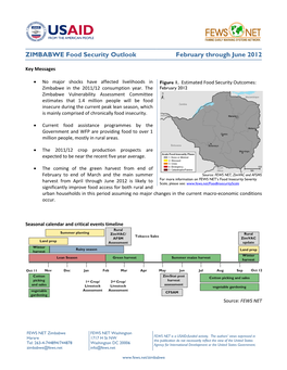 Zimbabwe Food Security Outlook February to June 2012