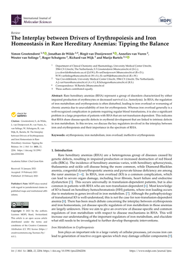 The Interplay Between Drivers of Erythropoiesis and Iron Homeostasis in Rare Hereditary Anemias: Tipping the Balance