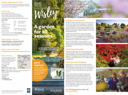 RHS Garden Wisley Visitor Guide 2019