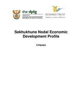 Sekhukhune Nodal Economic Development Profile