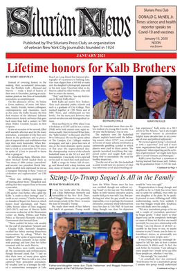 Lifetime Honors for Kalb Brothers