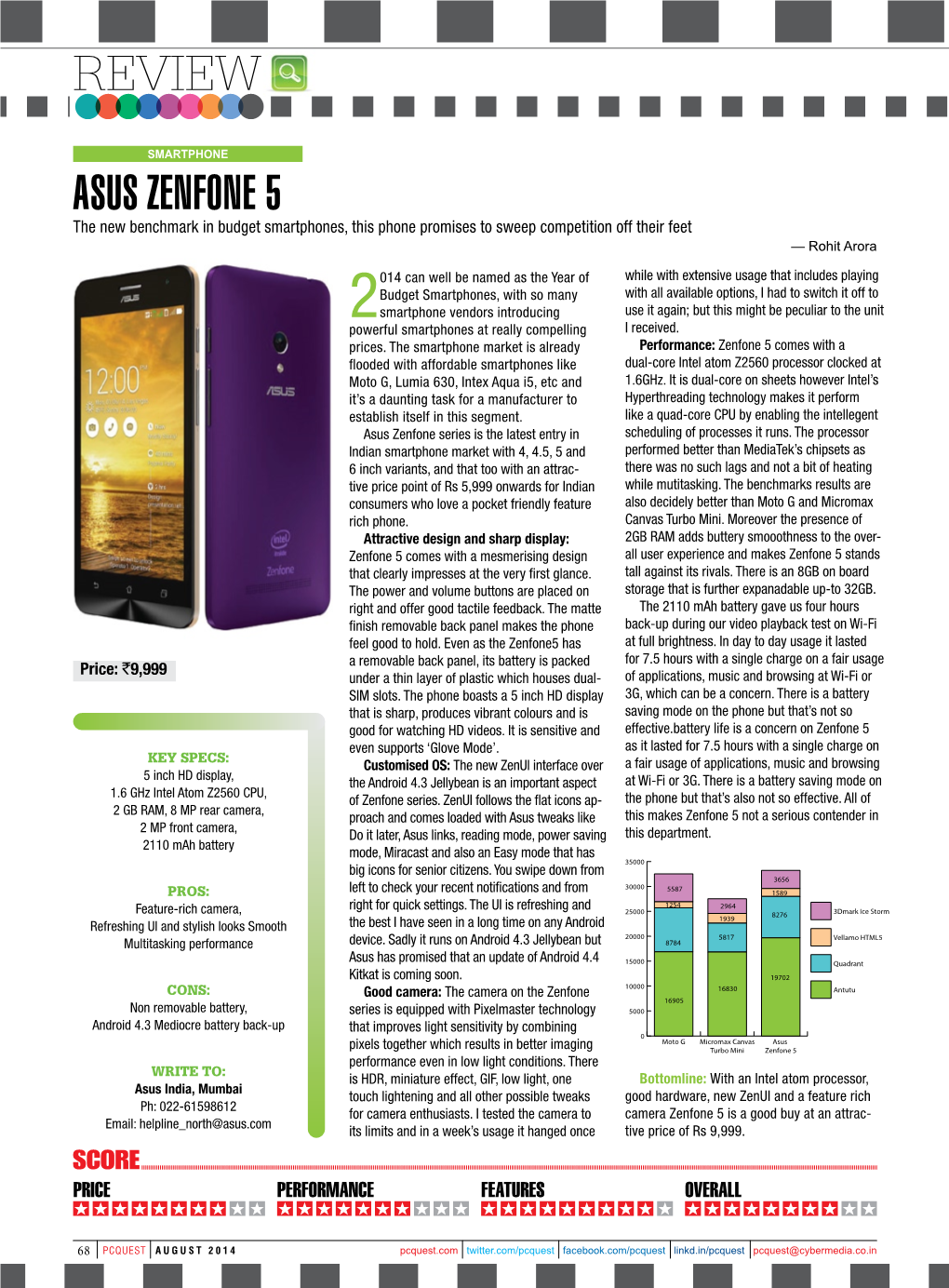 Asus Zenfone 5 the New Benchmark in Budget Smartphones, This Phone Promises to Sweep Competition Off Their Feet — Rohit Arora