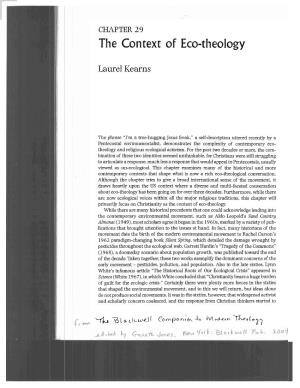 The Context of Eco-Theology