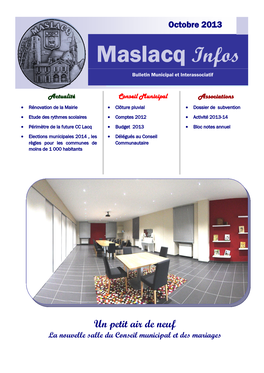 Maslacq Infos Bulletin Municipalbulletin Municipal Et Interassociatif Et Interassociatif