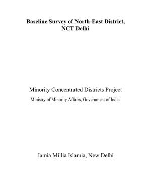 Baseline Survey of North-East District, NCT Delhi