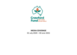 MEDIA COVERAGE 01 July 2020 – 30 June 2021
