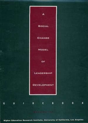 A Social Change Model of Leadership Development