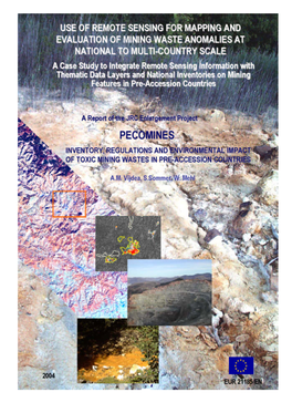 Use of Remote Sensing for Mapping and Evaluation of Mining Waste Anomalies at National to Multi-Country Scale