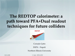 The REDTOP Calorimeter: a Path Toward PFA+Dual Readout Techniques for Future Colliders