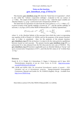 A More Detailed Description of Calculating Latent Heat Of