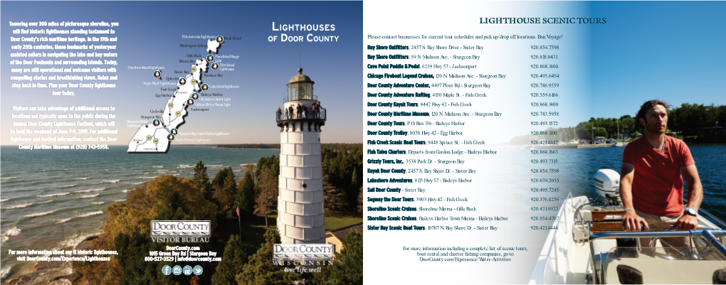 Lighthouses Standing Testament to Lighthouses Pottawatomie Lighthouse Door County’S Rich Maritime Heritage