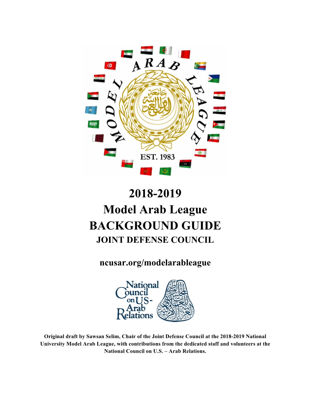 2018-2019 Model Arab League BACKGROUND GUIDE JOINT DEFENSE COUNCIL