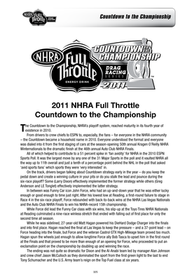 2011 NHRA Full Throttle Countdown to the Championship