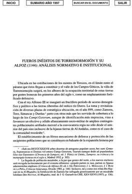 Fueros Inéditos De Torremormojón Y Su Alfoz (1144