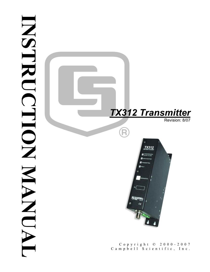 Tx312 Transmitter.Pdf