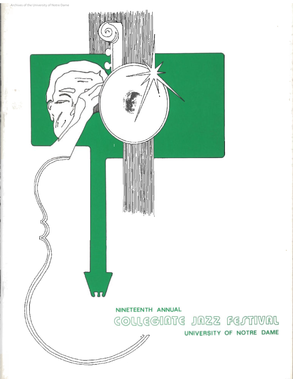 Notre Dame Collegiate Jazz Festival Program, 1977