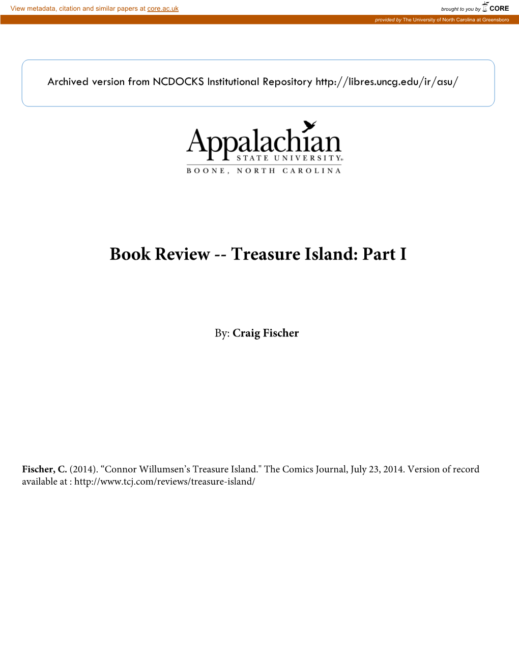 Treasure Island | the Comics Journal