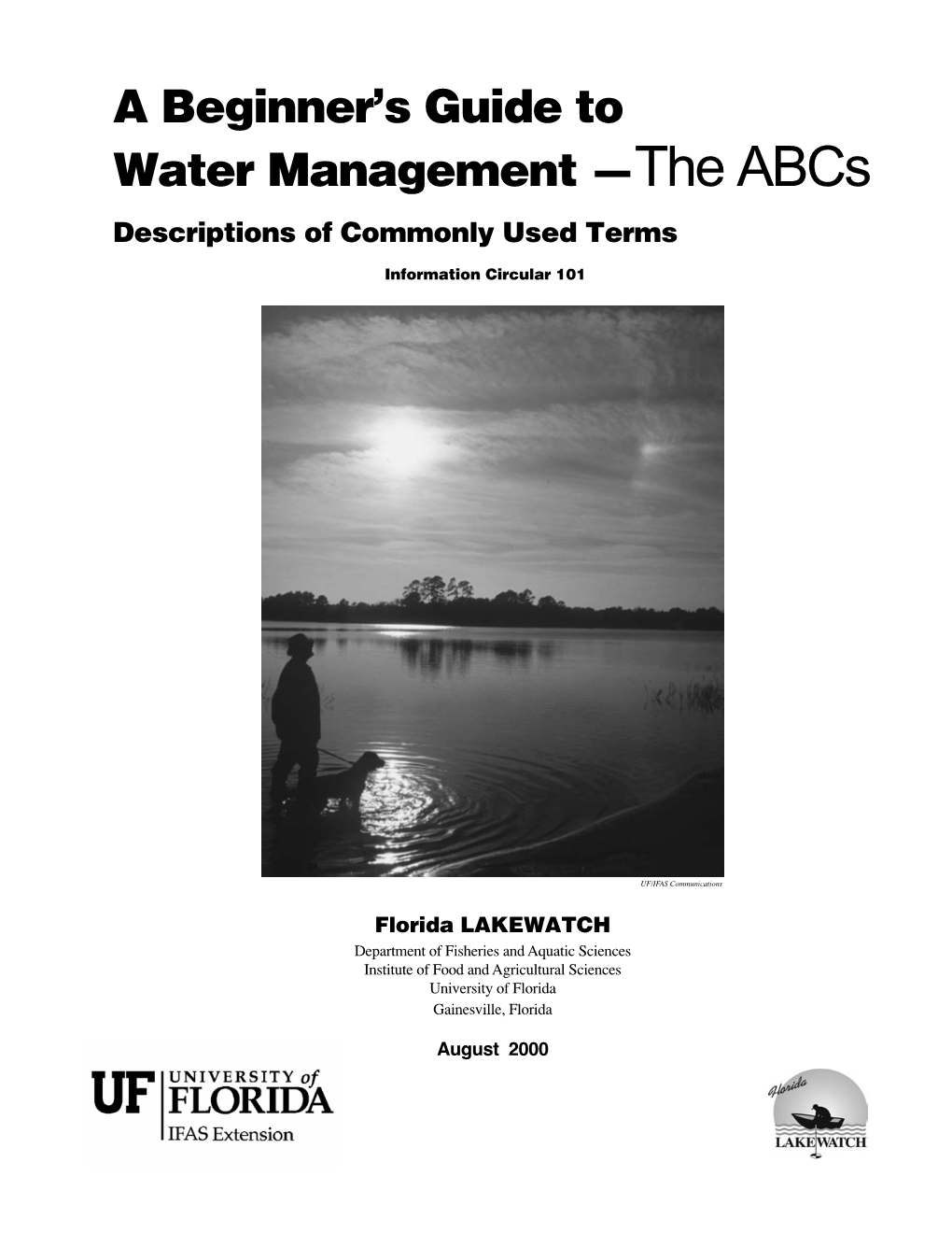 A Beginner's Guide to Water Management —The Abcs