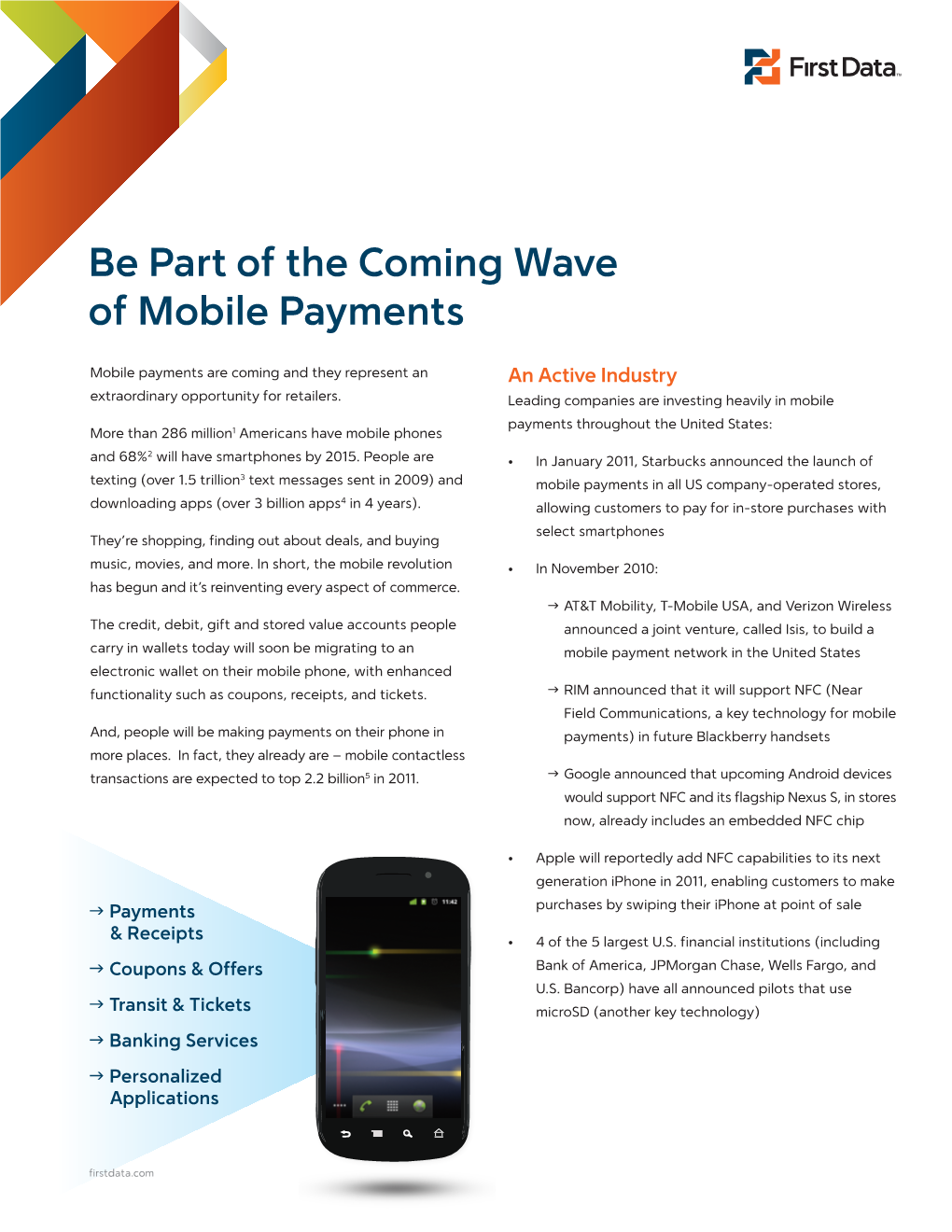 Be Part of the Coming Wave of Mobile Payments