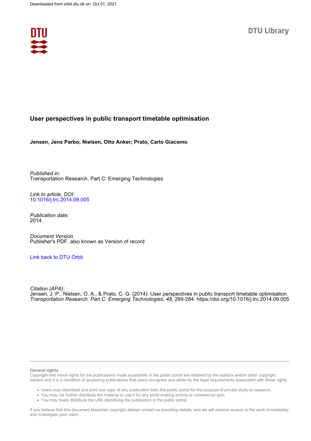 User Perspectives in Public Transport Timetable Optimisation