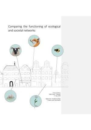 Comparing the Functioning of Ecological and Societal Networks