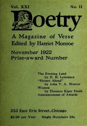 November 1922 Prize-Award Number