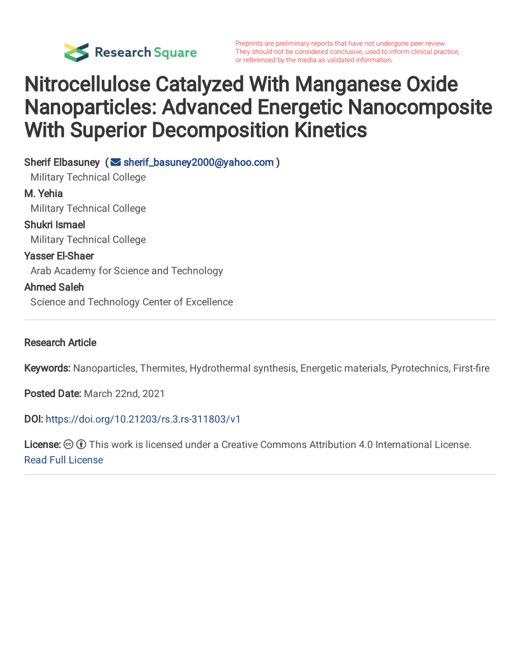 A Novel Energetic Composition with Superior Decomposition Kinetics for Advanced Microchips