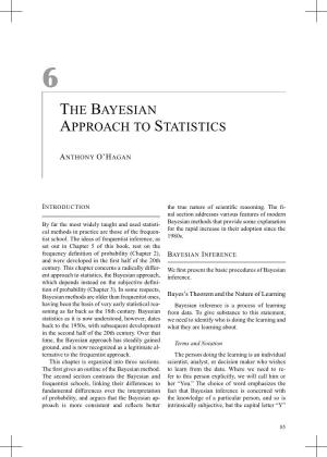 The Bayesian Approach to Statistics