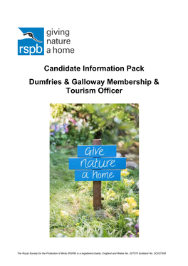 Candidate Information Pack Dumfries & Galloway