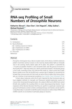 RNA-Seq Profiling of Small Numbers of Drosophila Neurons