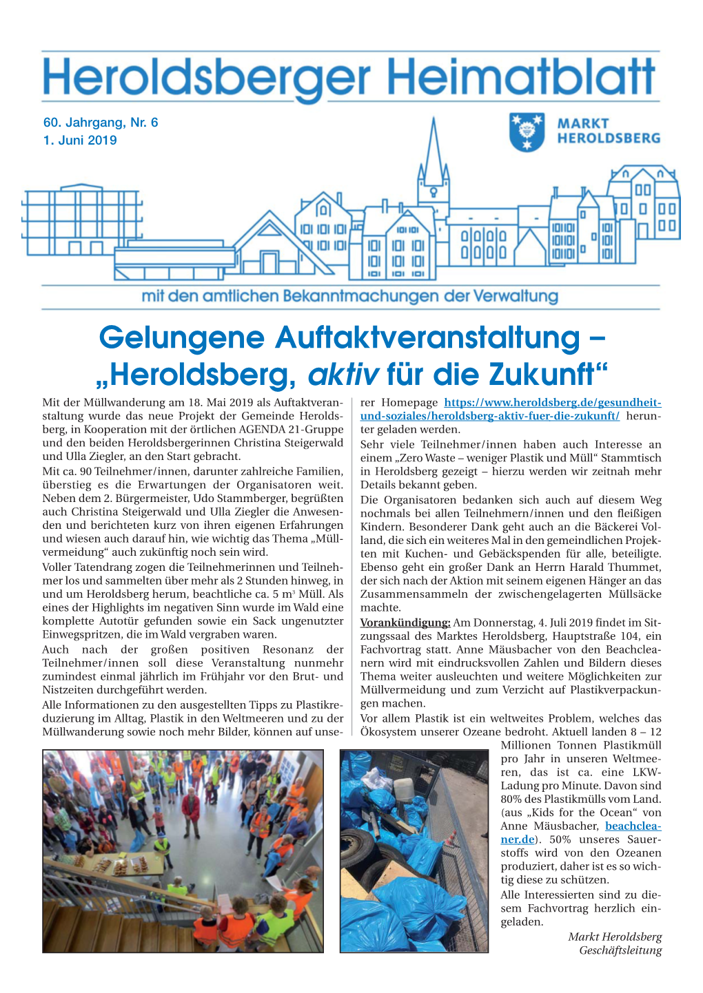 Gelungene Auftaktveranstaltung – „Heroldsberg, Aktiv Für Die Zukunft“ Mit Der Müllwanderung Am 18