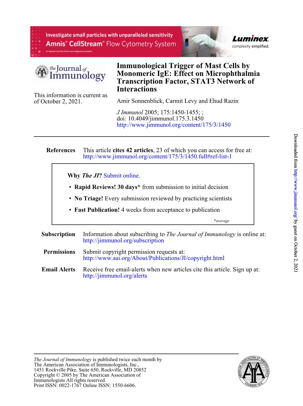 Interactions Transcription Factor, STAT3