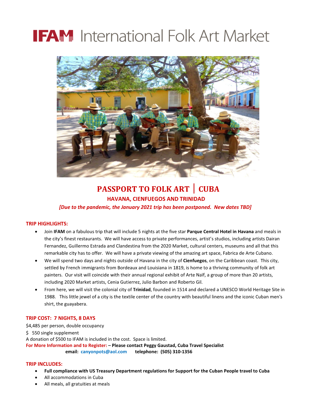 Passport to Folk Art Cuba