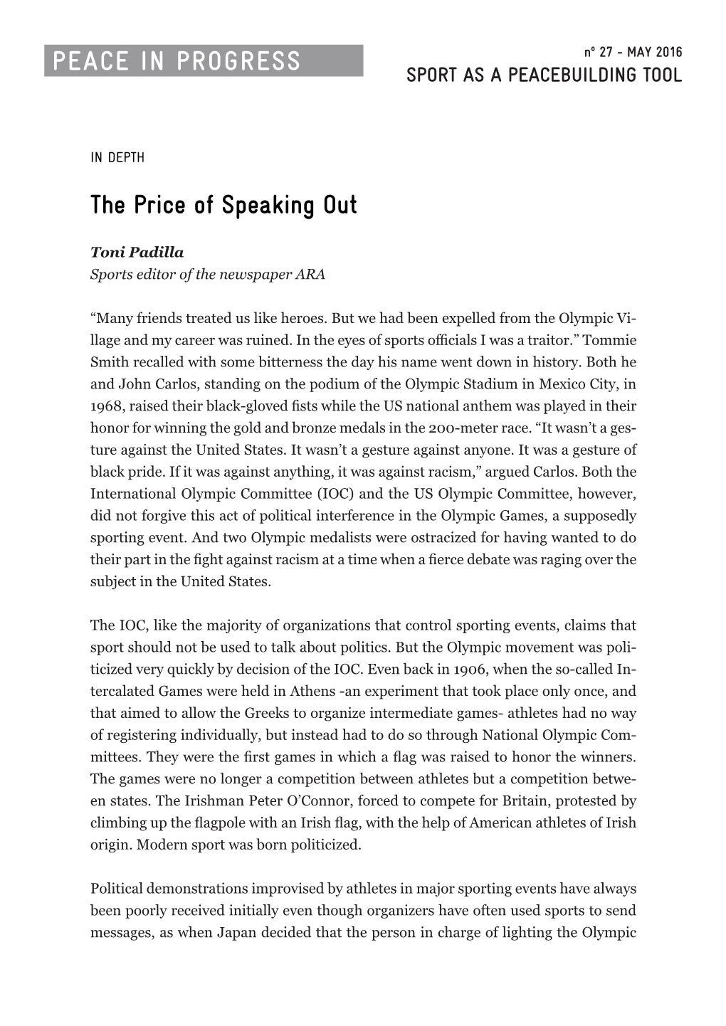 The Price of Speaking Out