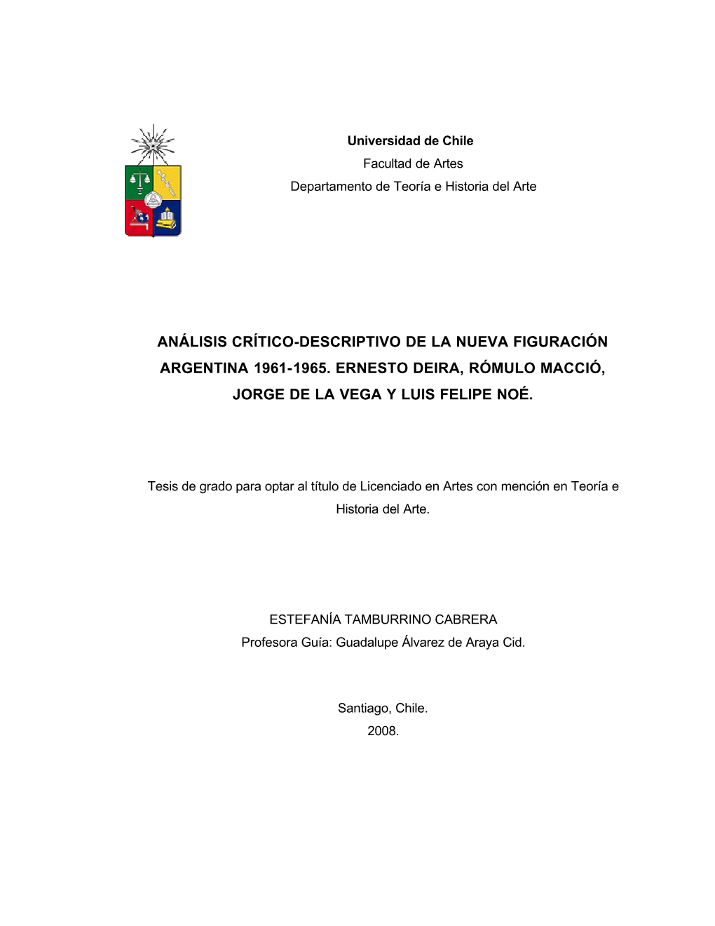 Análisis Crítico-Descriptivo De La Nueva Figuración Argentina 1961-1965