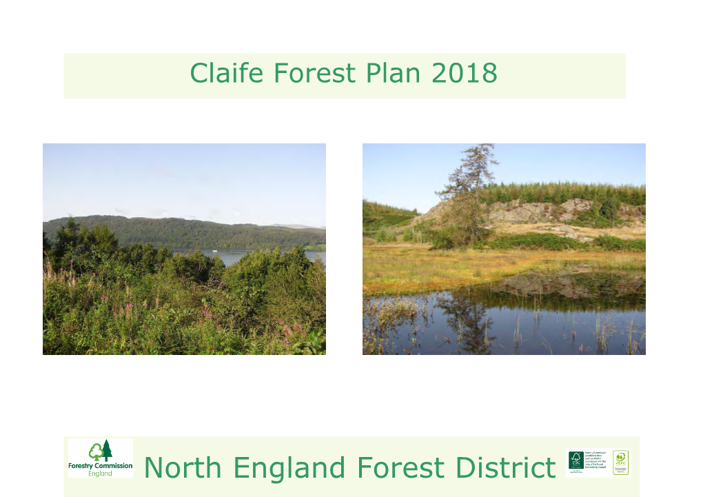 Claife Draft Forest Plan 2018