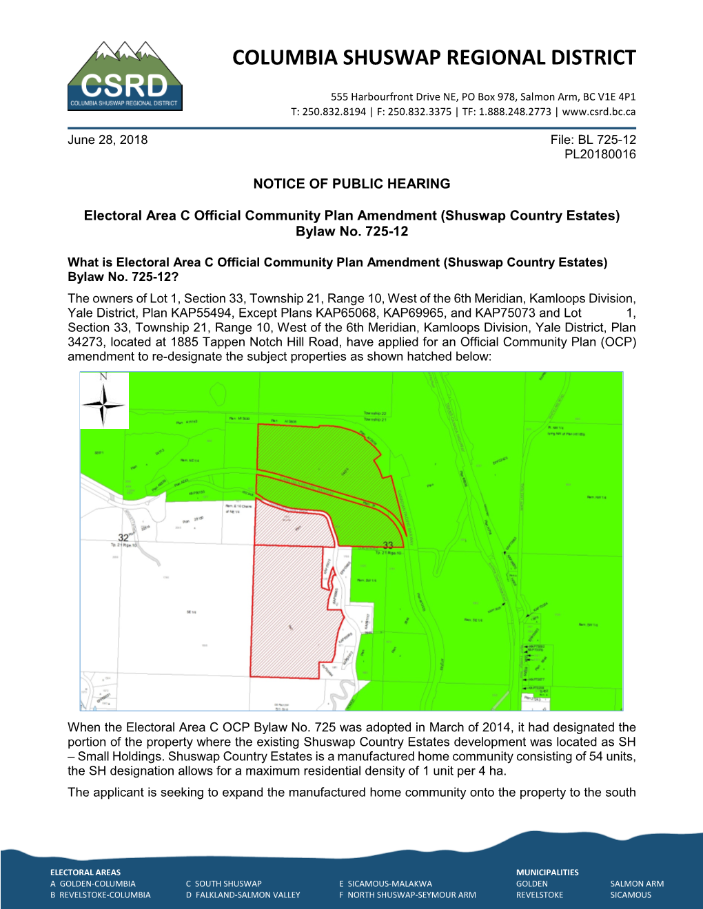 View Notice of Public Hearing