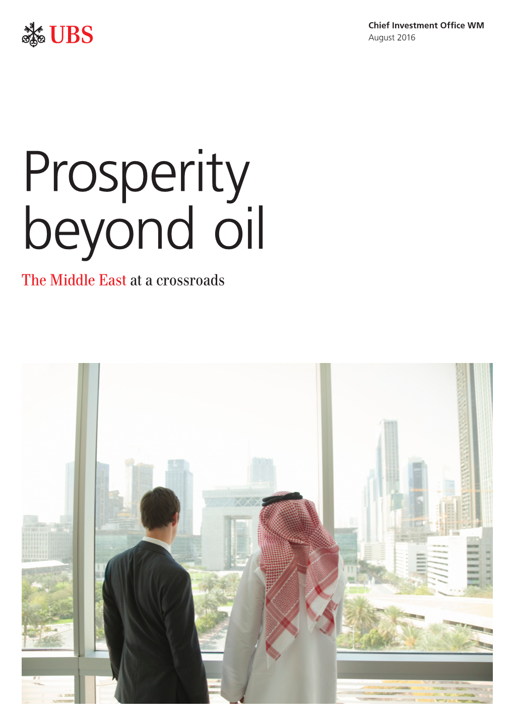 Prosperity Beyond Oil the Middle East at a Crossroads Publication Details