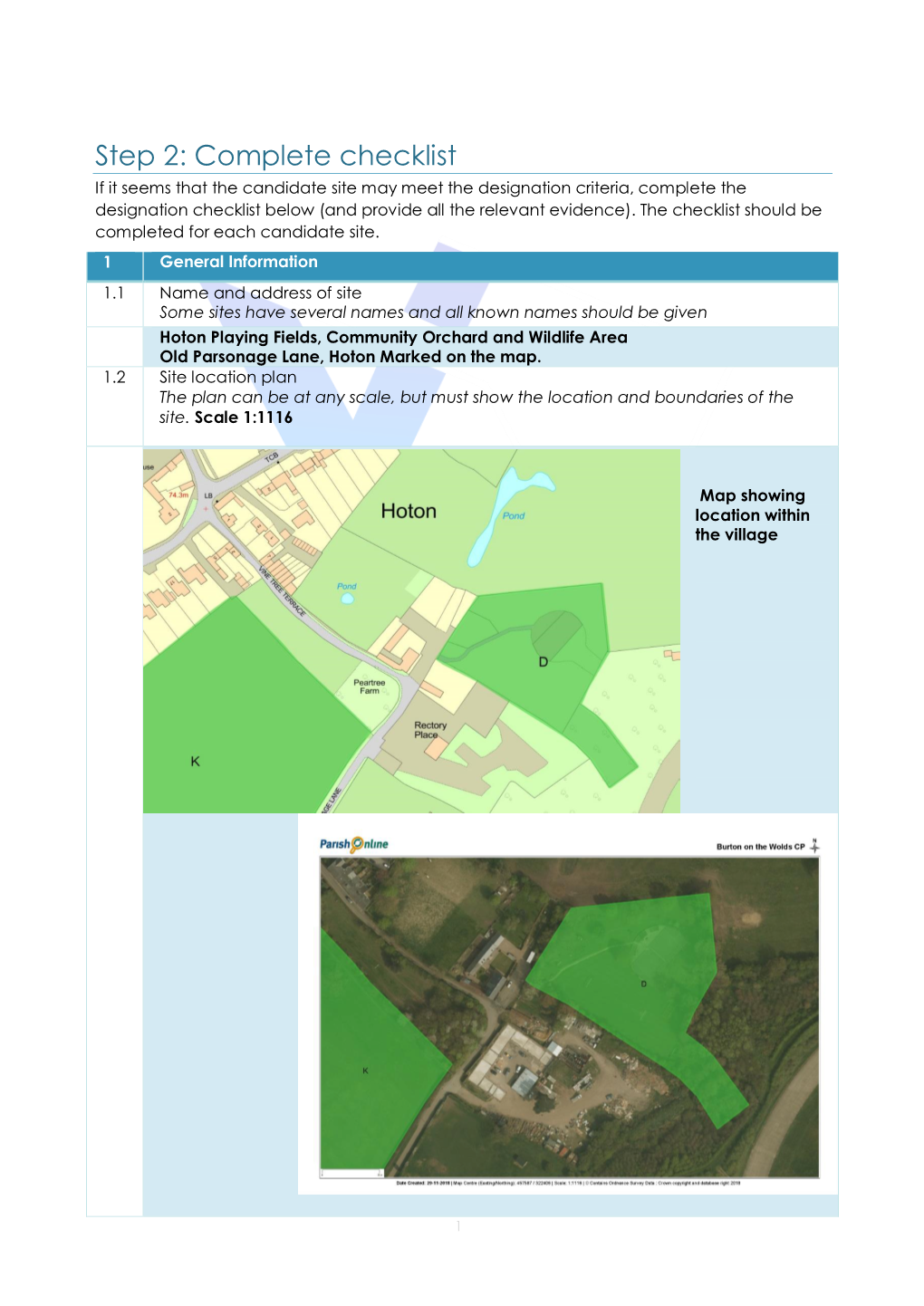 D Hoton Playing Field Including Wildlife Area