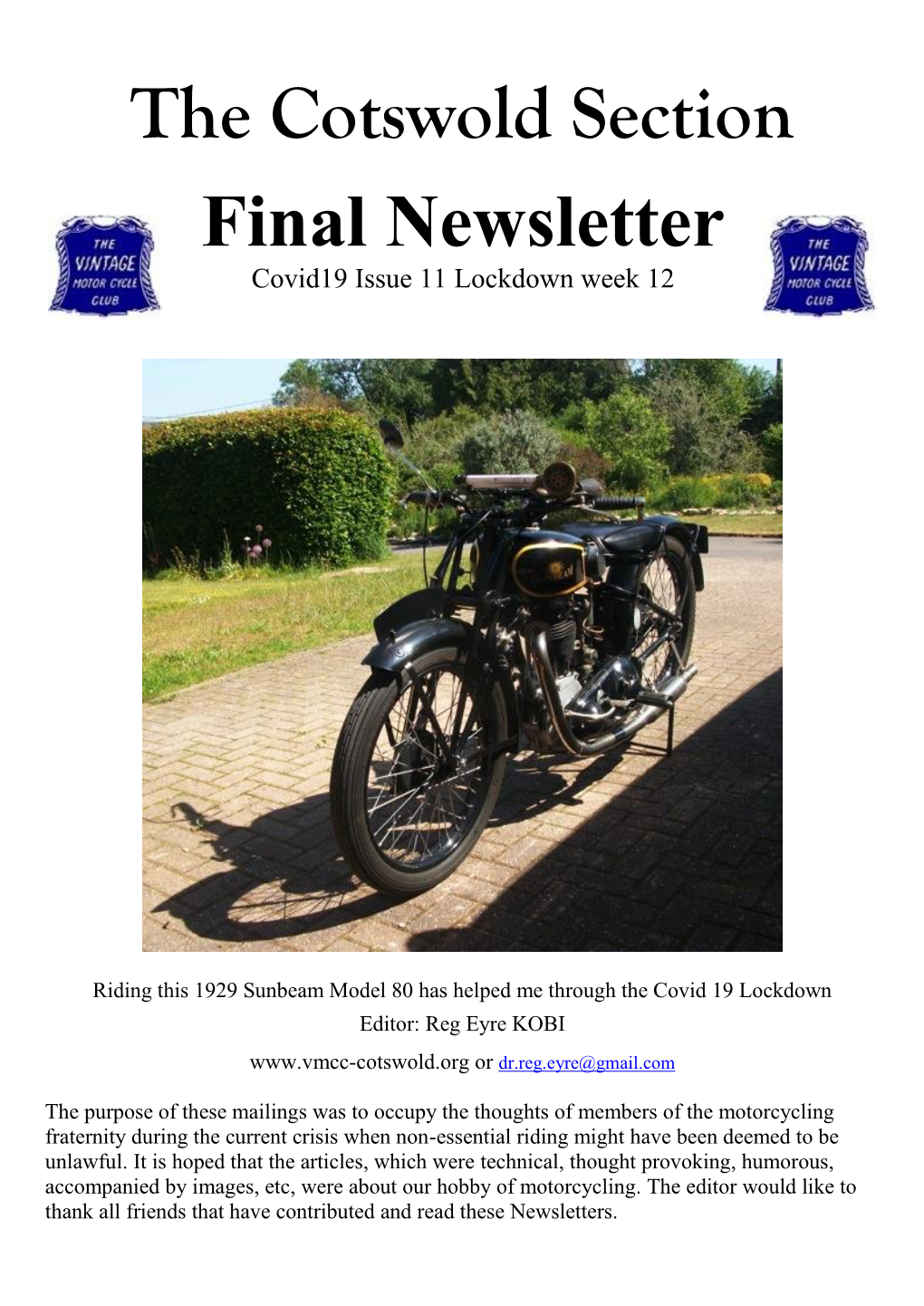 Covid Newsletter 11