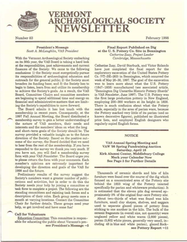 NEWSLETTER Number 83 February 1998