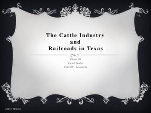 The Cattle Industry and Railroads in Texas